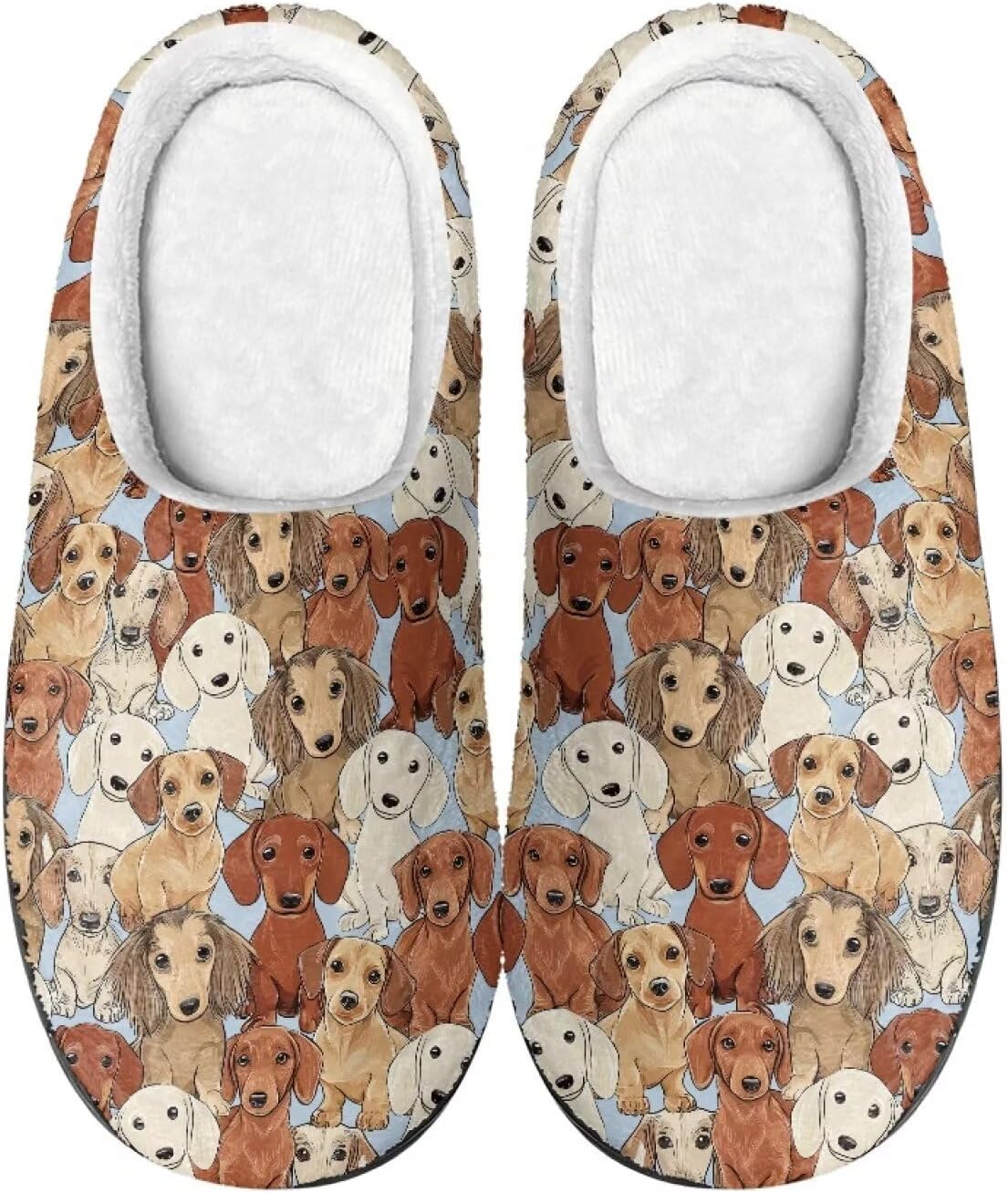 Домашние тапочки COEQINE для женщин, мягкие, теплые, нескользящие, зимние, размеры US 4-12, Cute Puppy Cartoon Animal Dachshund Dog
Домашние тапочки COEQINE для женщин, мягкие, теплые, нескользящие, зимние, размеры US 4-12, Cute Puppy Cartoon Animal Dachshund Dog