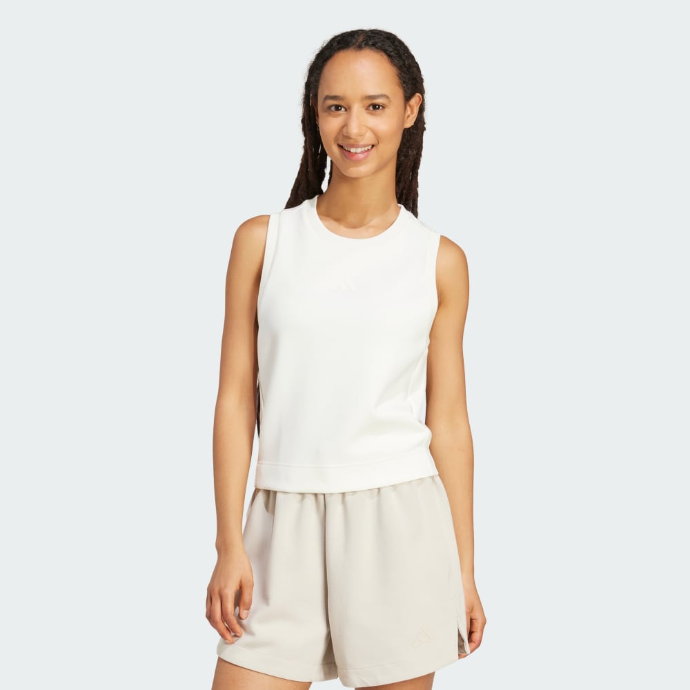Топ Adidas Soft Lux Tank, цвет Off White
Топ Adidas Soft Lux Tank, цвет Off White
