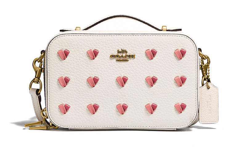 Кожаная коробочная сумка через плечо миниатюрная женская белая COACH
Кожаная коробочная сумка через плечо миниатюрная женская белая COACH