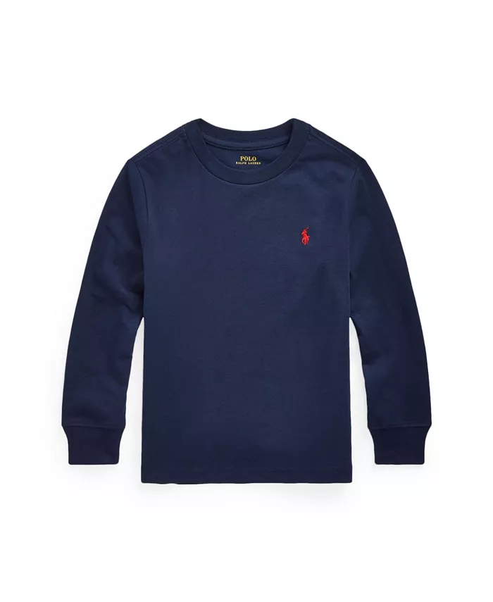 Футболка с длинным рукавом для малышей и мальчиков Jersey Polo Ralph Lauren, синий
Футболка с длинным рукавом для малышей и мальчиков Jersey Polo Ralph Lauren, синий