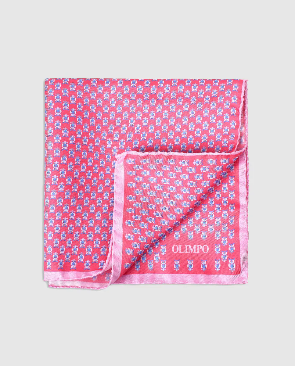 Шелковый шарф фуксии с принтом совы Olimpo
Шелковый шарф фуксии с принтом совы Olimpo