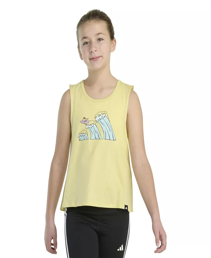Бесплечевая майка-клеш Big Girls adidas, желтый
Бесплечевая майка-клеш Big Girls adidas, желтый