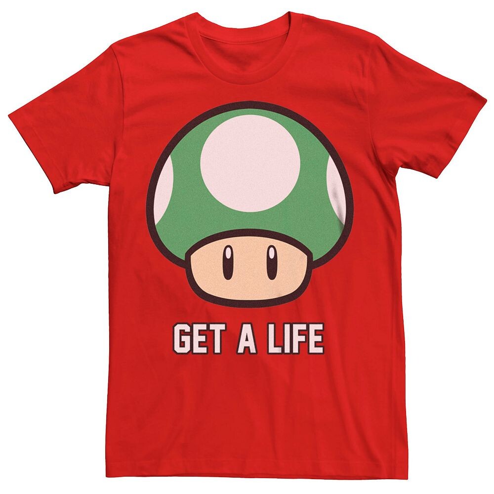 Мужская футболка Super Mario Bros 1-UP с рисунком гриба Get a Life Licensed Character, красный
Мужская футболка Super Mario Bros 1-UP с рисунком гриба Get a Life Licensed Character, красный