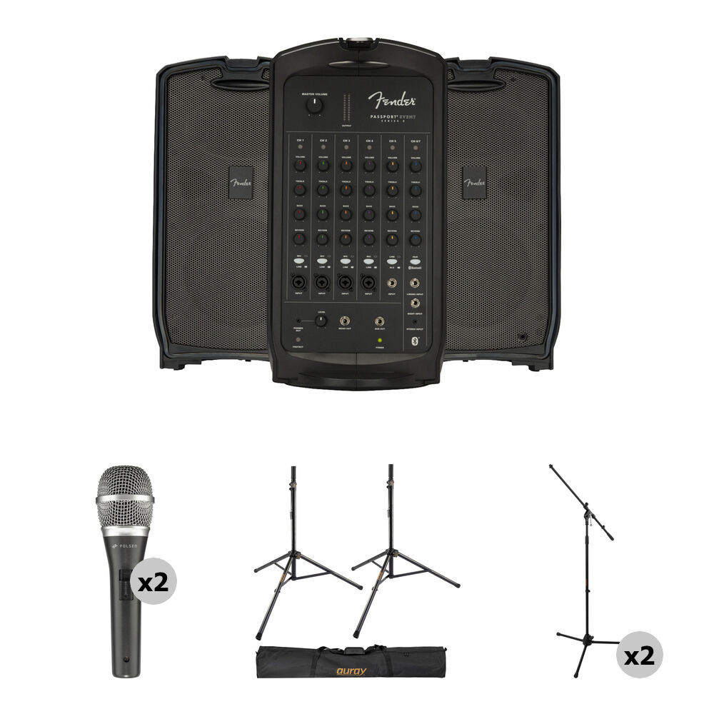 Портативная PA-системы Fender Passport Event Series 2 Portable Powered PA Kit with
Портативная PA-системы Fender Passport Event Series 2 Portable Powered PA Kit with