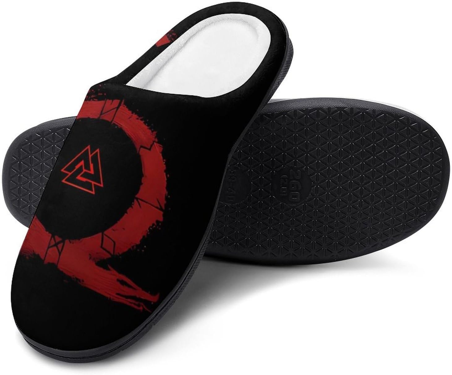 Мужские теплые пушистые домашние хлопковые тапочки с закрытым носком и интересным скандинавским узором в стиле викингов, классические тапочки на резиновой подошве с противоскользящим покрытием Yxhzyhy, Viking Rune
Мужские теплые пушистые домашние хлопковые тапочки с закрытым носком и интересным скандинавским узором в стиле викингов, классические тапочки на резиновой подошве с противоскользящим покрытием Yxhzyhy, Viking Rune