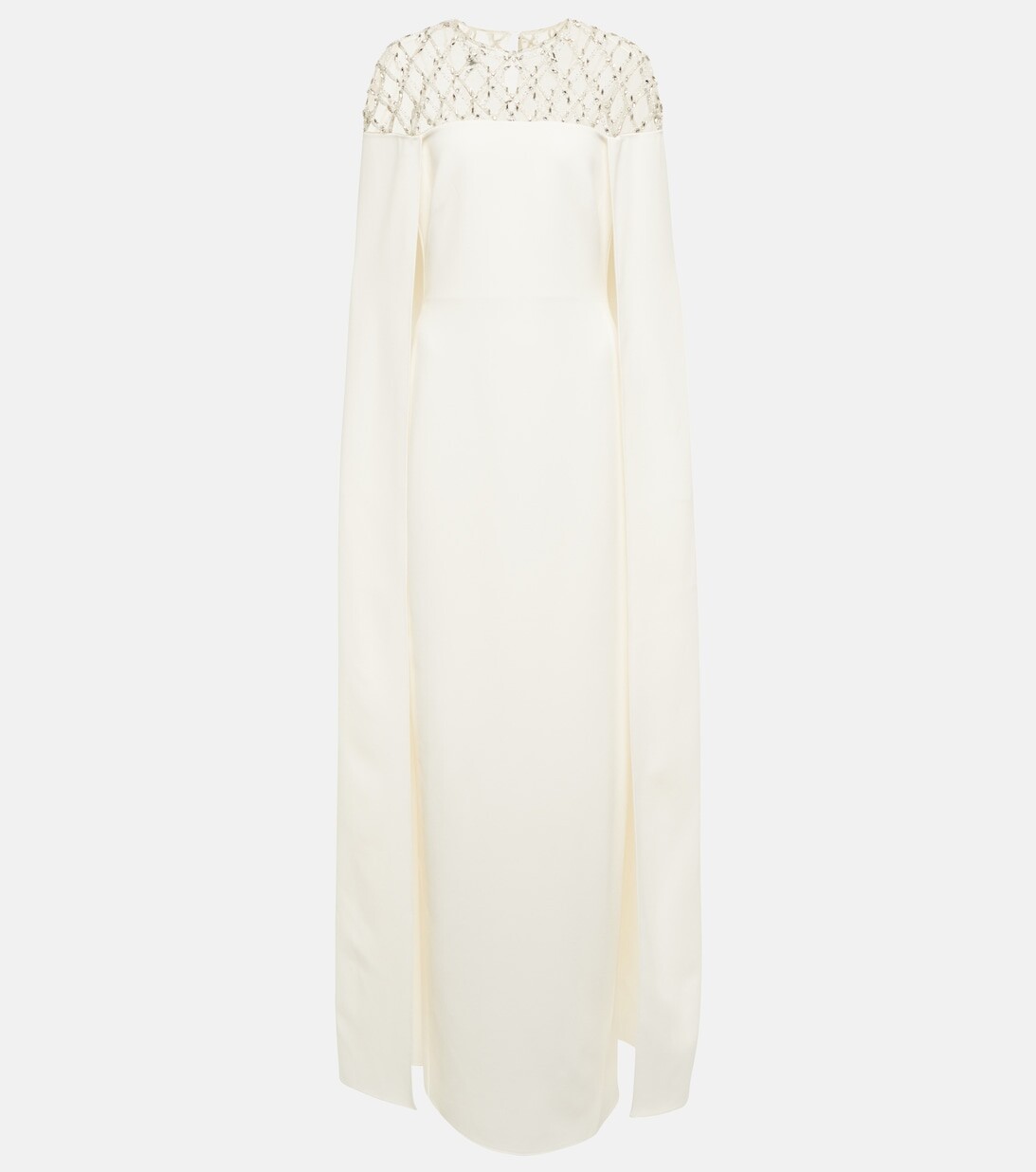 Свадебное платье-накидка из крепа с украшением SAFIYAA, белый
Свадебное платье-накидка из крепа с украшением SAFIYAA, белый