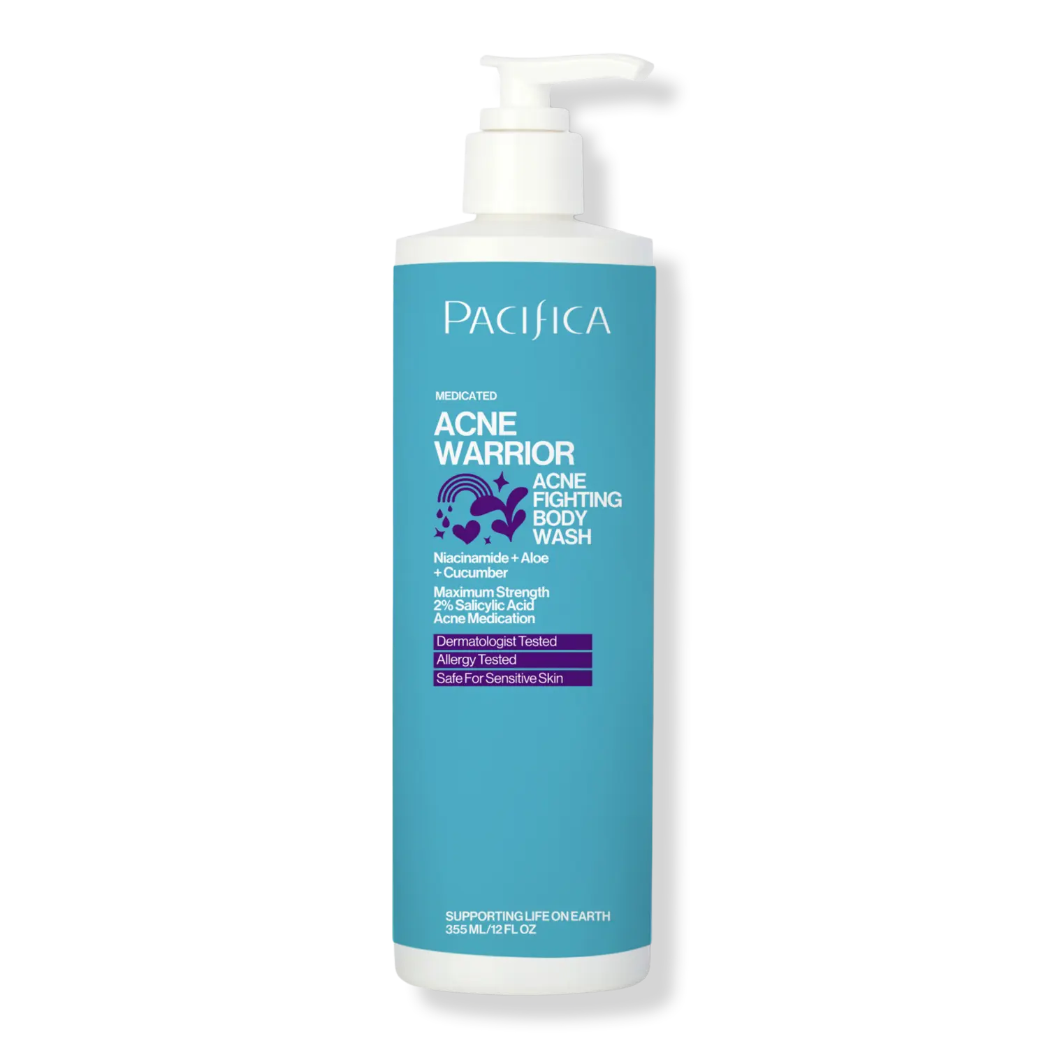 Гель для душа против акне с 2% салициловой кислотой Pacifica
Гель для душа против акне с 2% салициловой кислотой Pacifica