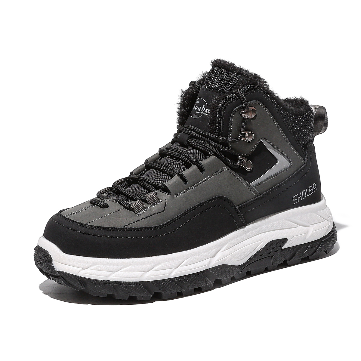 SHOUBA Термостойкие абразивостойкие короткие зимние ботинки мужские черно-серые, цвет Black Gray
SHOUBA Термостойкие абразивостойкие короткие зимние ботинки мужские черно-серые, цвет Black Gray