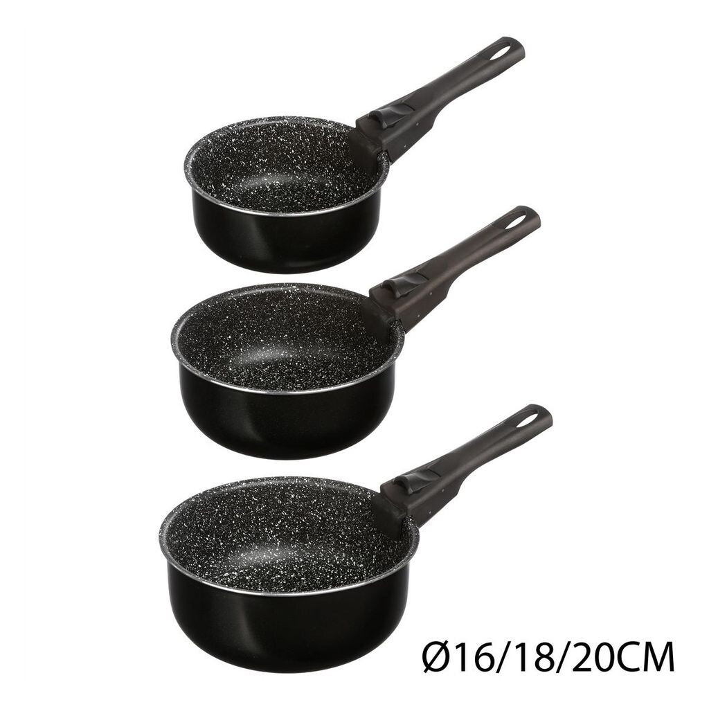Лот из 3 кастрюль Ø16/18/20 см со съемной ручкой для всех видов огня Secret de gourmet
Лот из 3 кастрюль Ø16/18/20 см со съемной ручкой для всех видов огня Secret de gourmet