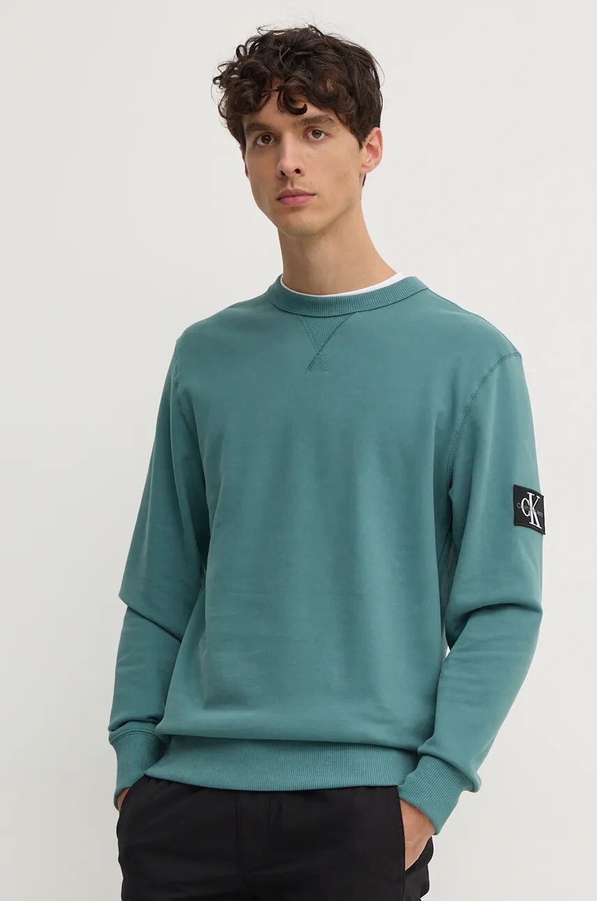 Хлопковая толстовка Calvin Klein Jeans, бирюзовый
Хлопковая толстовка Calvin Klein Jeans, бирюзовый