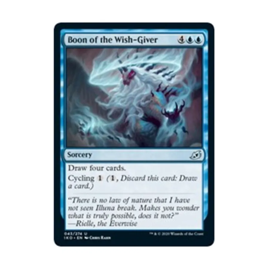 CCG Дар Исполнителя Желаний (U), MTG - Ikoria - Lair of Behemoths
CCG Дар Исполнителя Желаний (U), MTG - Ikoria - Lair of Behemoths