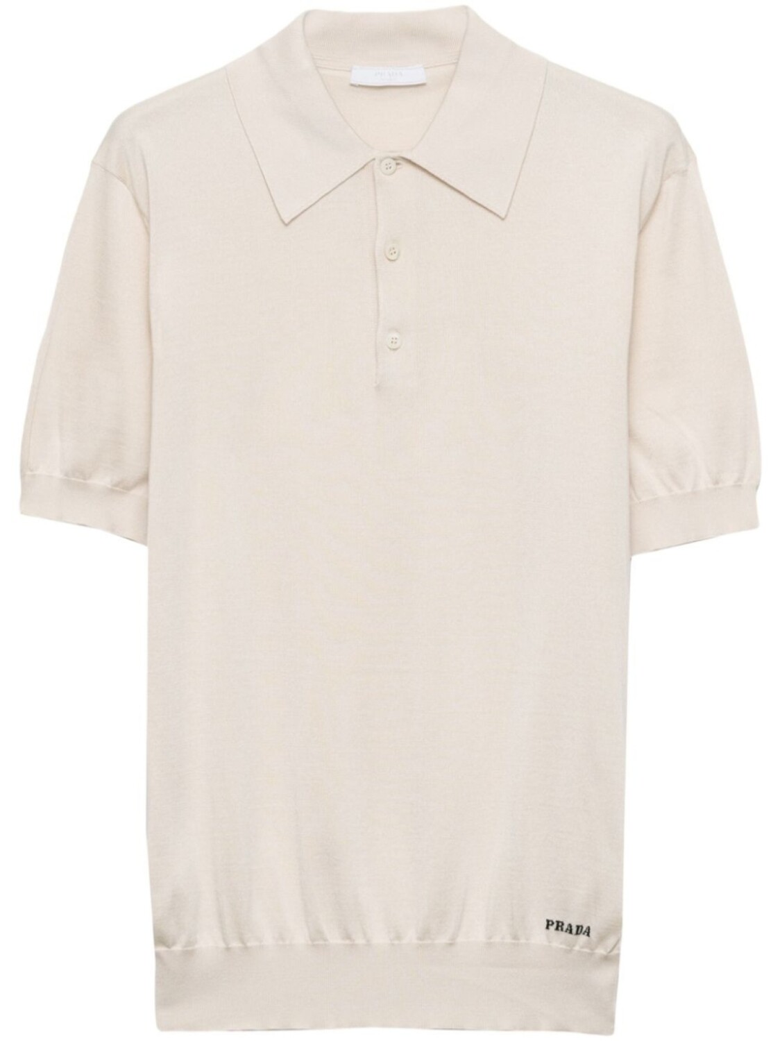 Шелковая рубашка поло Prada, нейтральный цвет
Шелковая рубашка поло Prada, нейтральный цвет