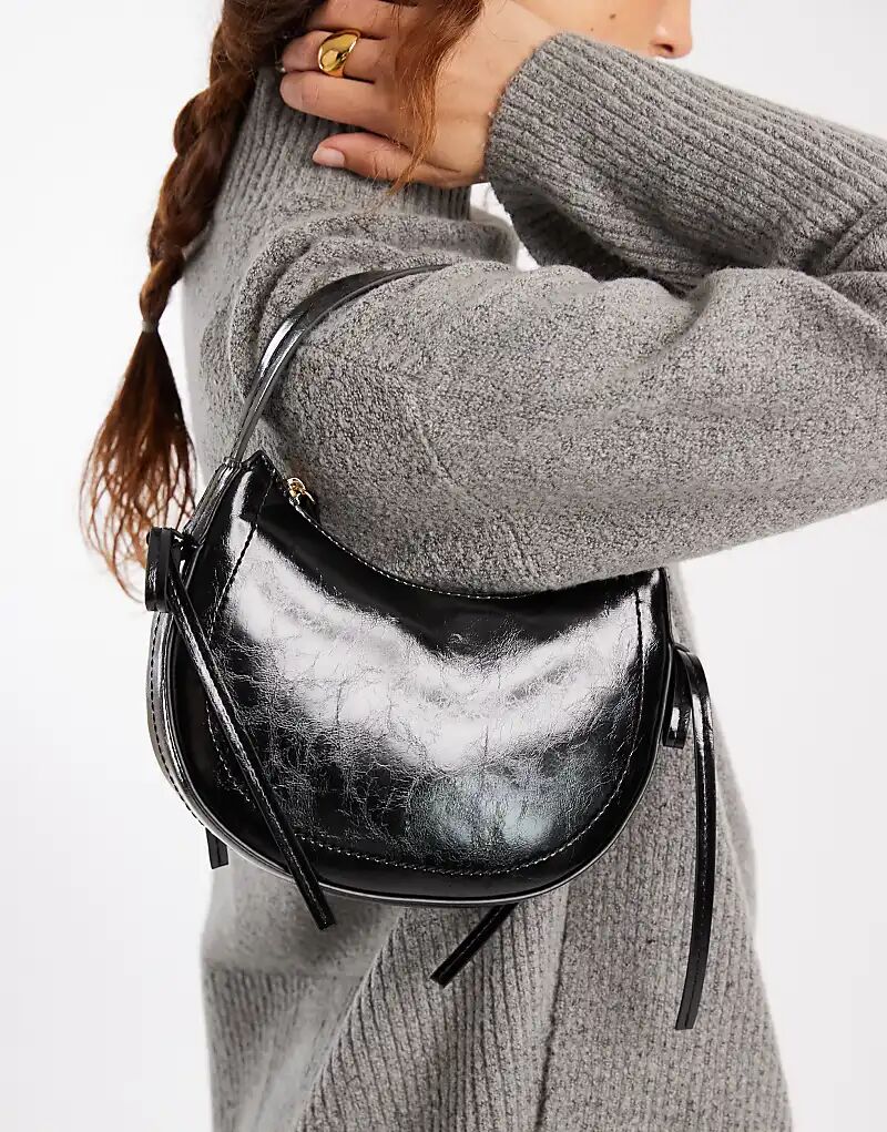 Сумка-полумесяц ASOS DESIGN с бантами по бокам, черного цвета
Сумка-полумесяц ASOS DESIGN с бантами по бокам, черного цвета