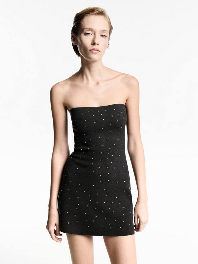 Мини-платье nix со стразами Mango, серый
Мини-платье nix со стразами Mango, серый