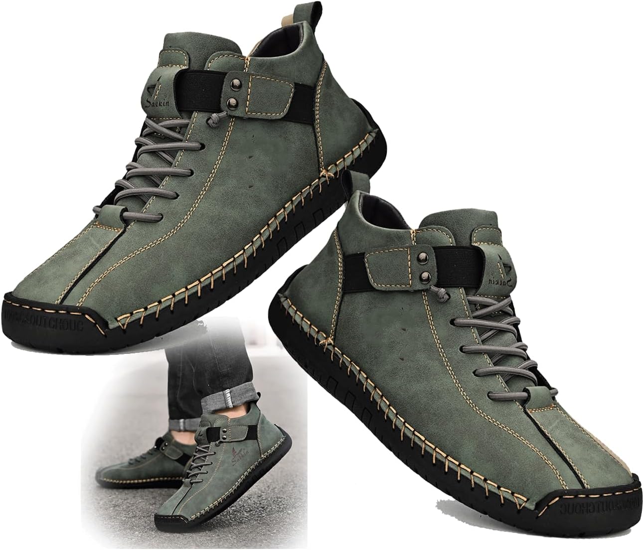 Мужские лоферы без застежек для прогулок, дышащие и износостойкие для активного отдыха весной и осенью Generic, зеленый
Мужские лоферы без застежек для прогулок, дышащие и износостойкие для активного отдыха весной и осенью Generic, зеленый