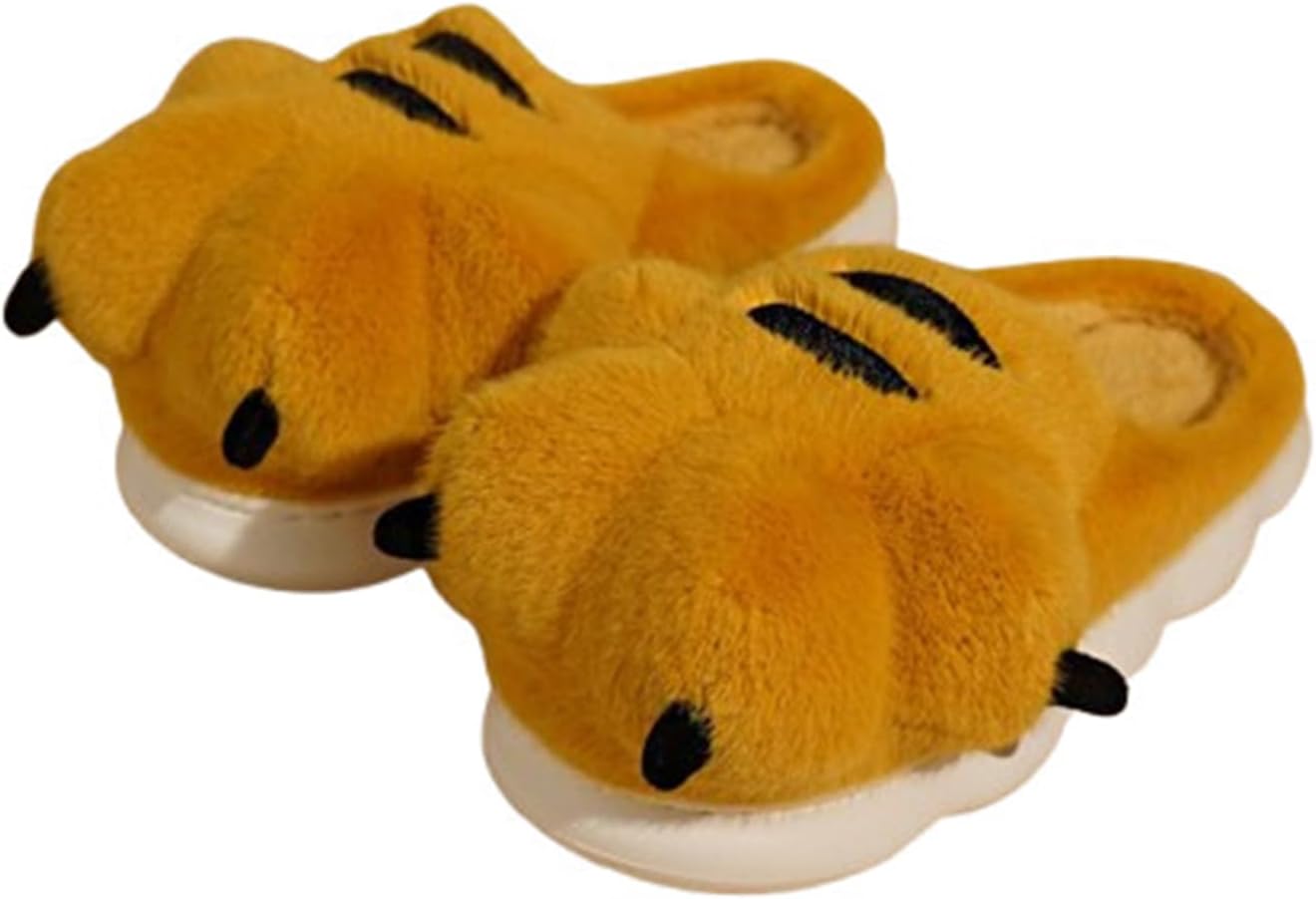 Женские и мужские домашние тапочки с животными, милые тапочки в форме тигровых когтей, мягкие плюшевые, с толстой подошвой, хлопковые, для дома, костюм на Хэллоуин, в виде лап и когтей (36/37 EU, желтые) Znel
Женские и мужские домашние тапочки с животными, милые тапочки в форме тигровых когтей, мягкие плюшевые, с толстой подошвой, хлопковые, для дома, костюм на Хэллоуин, в виде лап и когтей (36/37 EU, желтые) Znel