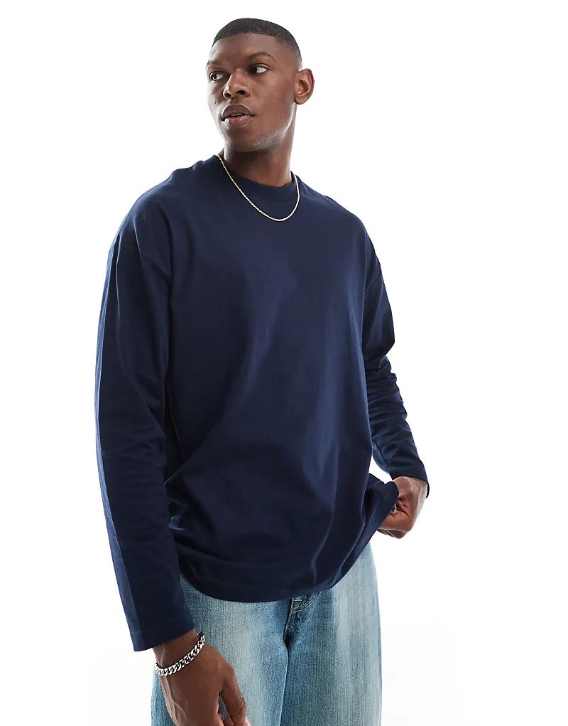 Футболка свободного кроя с длинными рукавами ASOS DESIGN темно-синего цвета, Синий, Футболка свободного кроя с длинными рукавами ASOS DESIGN темно-синего цвета
Футболка свободного кроя с длинными рукавами ASOS DESIGN темно-синего цвета, Синий, Футболка свободного кроя с длинными рукавами ASOS DESIGN темно-синего цвета