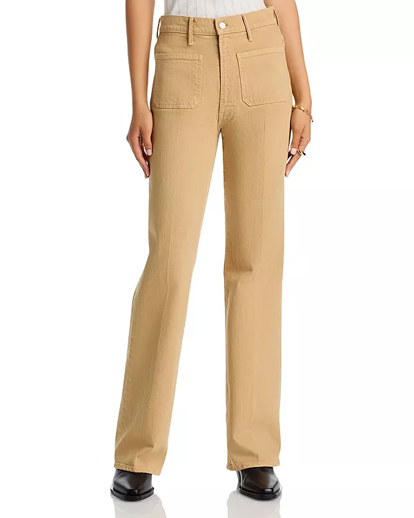 Джинсы с высокой посадкой и накладными карманами, в стиле "букмекерские кроссовки", "мне все равно". Mother, бежевый
Джинсы с высокой посадкой и накладными карманами, в стиле "букмекерские кроссовки", "мне все равно". Mother, бежевый