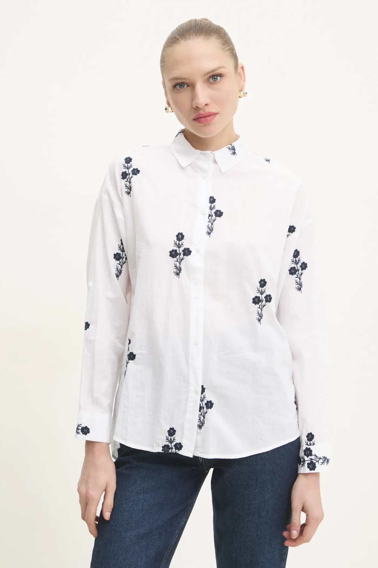 Хлопковая рубашка Answear Lab, белый
Хлопковая рубашка Answear Lab, белый