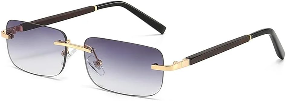 Солнцезащитные очки без оправы для женщин и мужчин, ретро-очки прямоугольной формы, защита от УФ-излучения UV400, очки для вождения, солнцезащитные очки с градиентным переходом цвета без оправы KTUCN, Gray
Солнцезащитные очки без оправы для женщин и мужчин, ретро-очки прямоугольной формы, защита от УФ-излучения UV400, очки для вождения, солнцезащитные очки с градиентным переходом цвета без оправы KTUCN, Gray