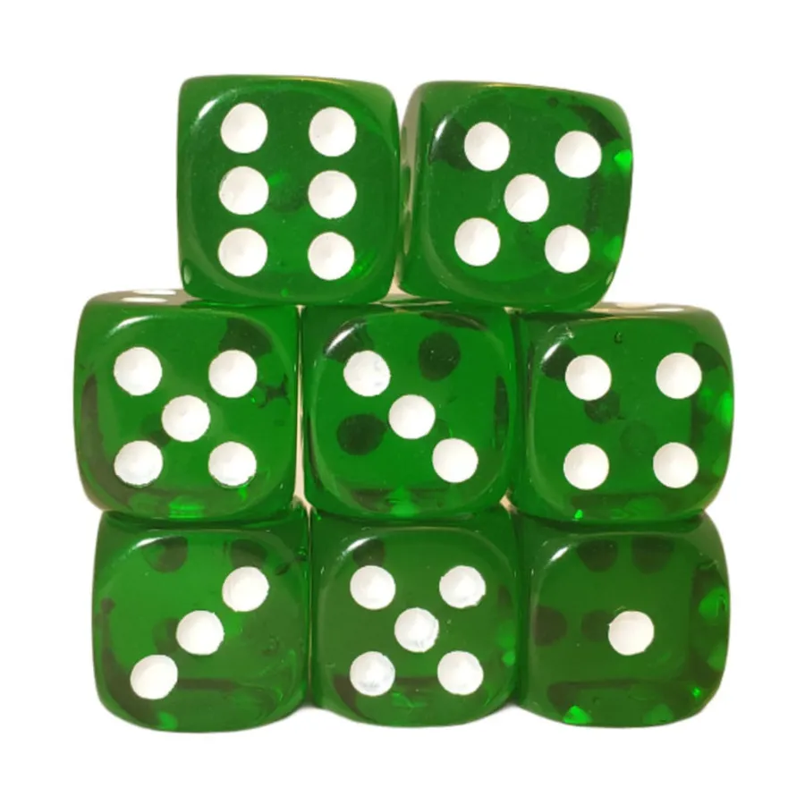 d6 18 мм, полупрозрачный темно-зеленый с белым (8), Game Dice - Translucent (Role 4 Initiative)
d6 18 мм, полупрозрачный темно-зеленый с белым (8), Game Dice - Translucent (Role 4 Initiative)
