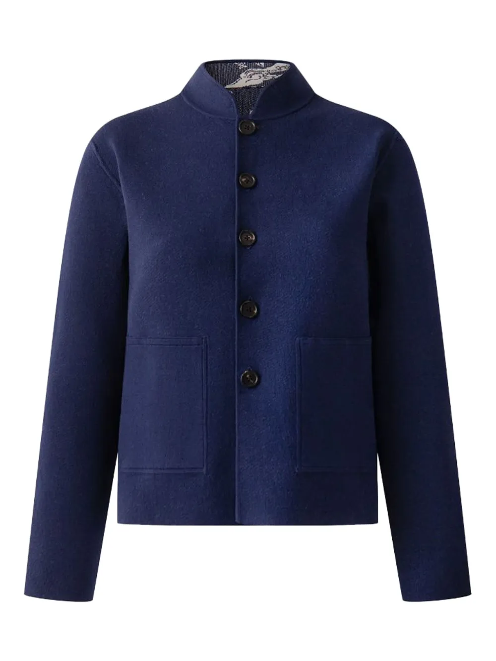 Двусторонний жаккардовый кардиган Shanghai Tang, синий
Двусторонний жаккардовый кардиган Shanghai Tang, синий