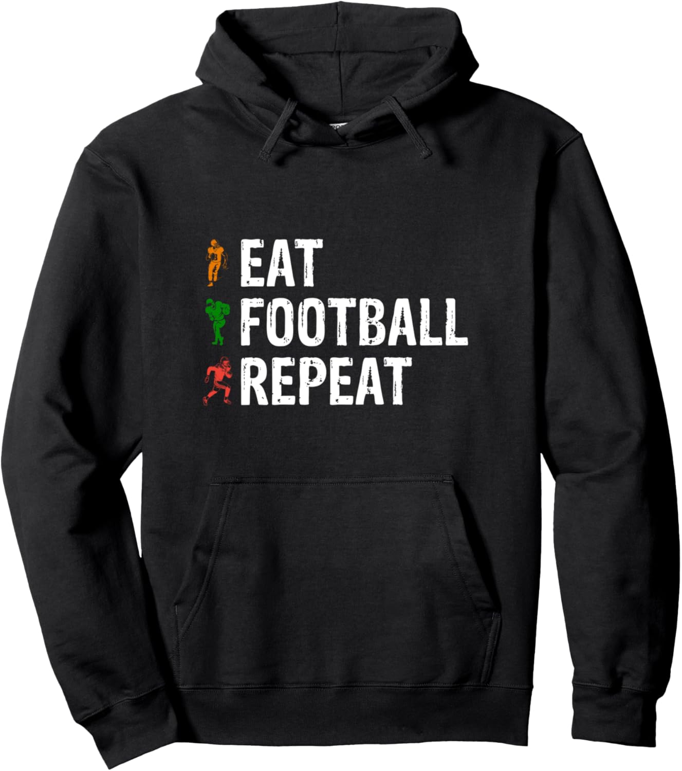 Eat Football Repeat - Толстовка с изображением американского футболиста American Football Player Football Season, черный
Eat Football Repeat - Толстовка с изображением американского футболиста American Football Player Football Season, черный