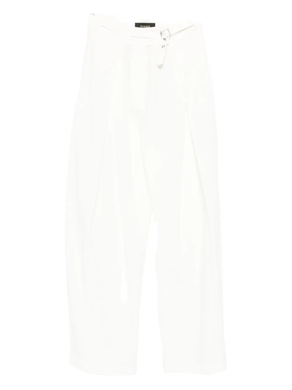 Прямые брюки с плиссировкой и поясом PINKO, белый
Прямые брюки с плиссировкой и поясом PINKO, белый