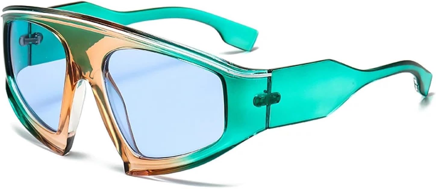 Большие солнцезащитные очки для женщин и мужчин, велосипедные очки с градиентным рассеиванием света, солнцезащитные очки в стиле стимпанк, солнцезащитные очки с защитой от УФ-излучения UV400 TKKTLLT, Brown Green Blue
Большие солнцезащитные очки для женщин и мужчин, велосипедные очки с градиентным рассеиванием света, солнцезащитные очки в стиле стимпанк, солнцезащитные очки с защитой от УФ-излучения UV400 TKKTLLT, Brown Green Blue