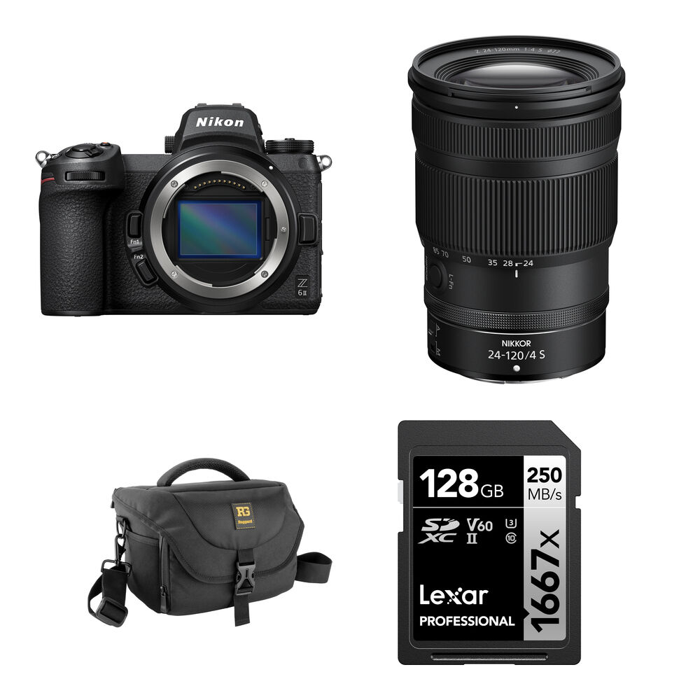 Беззеркальная камера Nikon Z6 II Mirrorless Camera with 24-120mm f/4 Lens and Basic
Беззеркальная камера Nikon Z6 II Mirrorless Camera with 24-120mm f/4 Lens and Basic