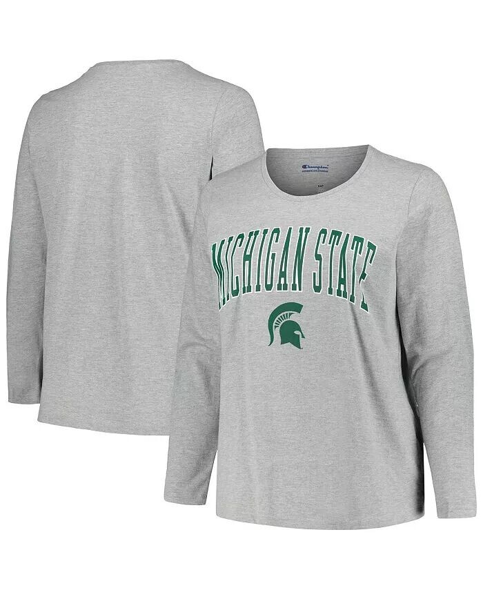 Женская футболка серого цвета Мичиган, штат Мичиган, Spartans размера плюс, футболка с круглым вырезом и длинными рукавами в виде арки с логотипом Profile, серый
Женская футболка серого цвета Мичиган, штат Мичиган, Spartans размера плюс, футболка с круглым вырезом и длинными рукавами в виде арки с логотипом Profile, серый