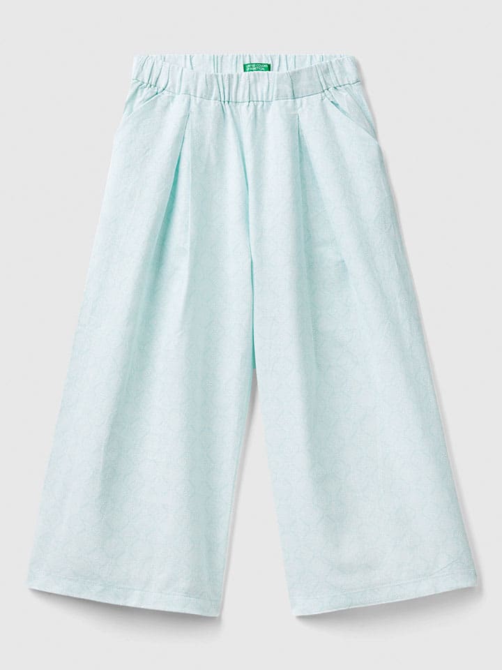 Benetton Льняные брюки цвета мерлен светло-голубого цвета
Benetton Льняные брюки цвета мерлен светло-голубого цвета