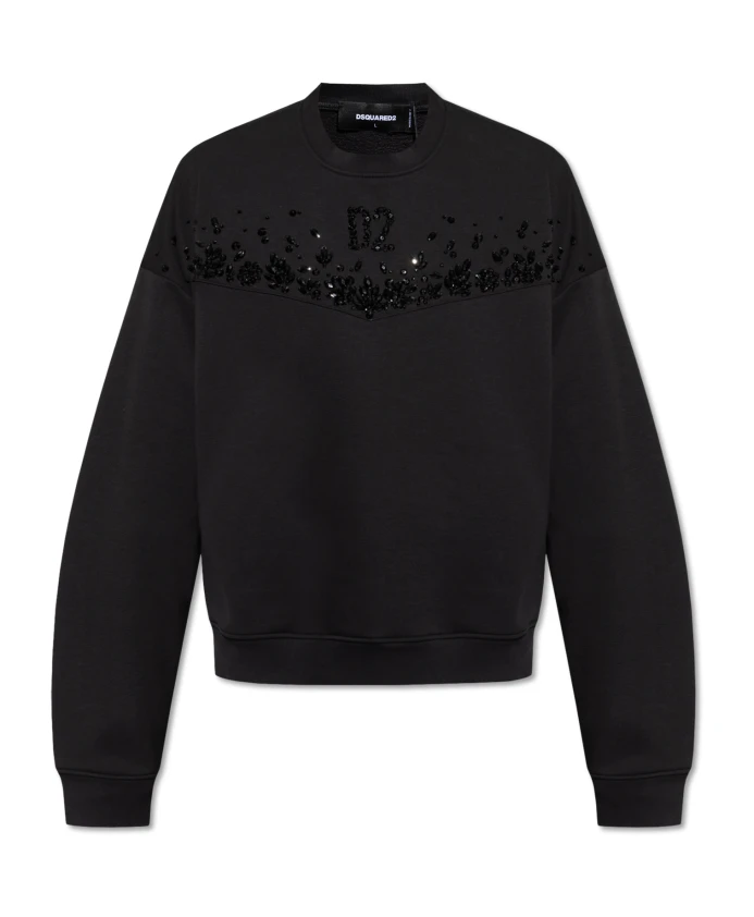 Толстовка с кристаллами Dsquared2, черный
Толстовка с кристаллами Dsquared2, черный