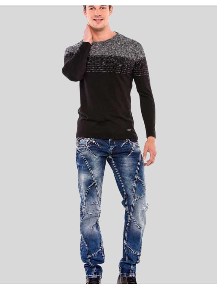 Пуловер Cipo & Baxx, цвет black-grey
Пуловер Cipo & Baxx, цвет black-grey