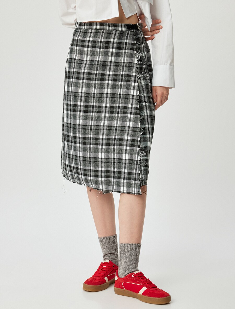 Миди юбка Koton, Grey/Black
Миди юбка Koton, Grey/Black