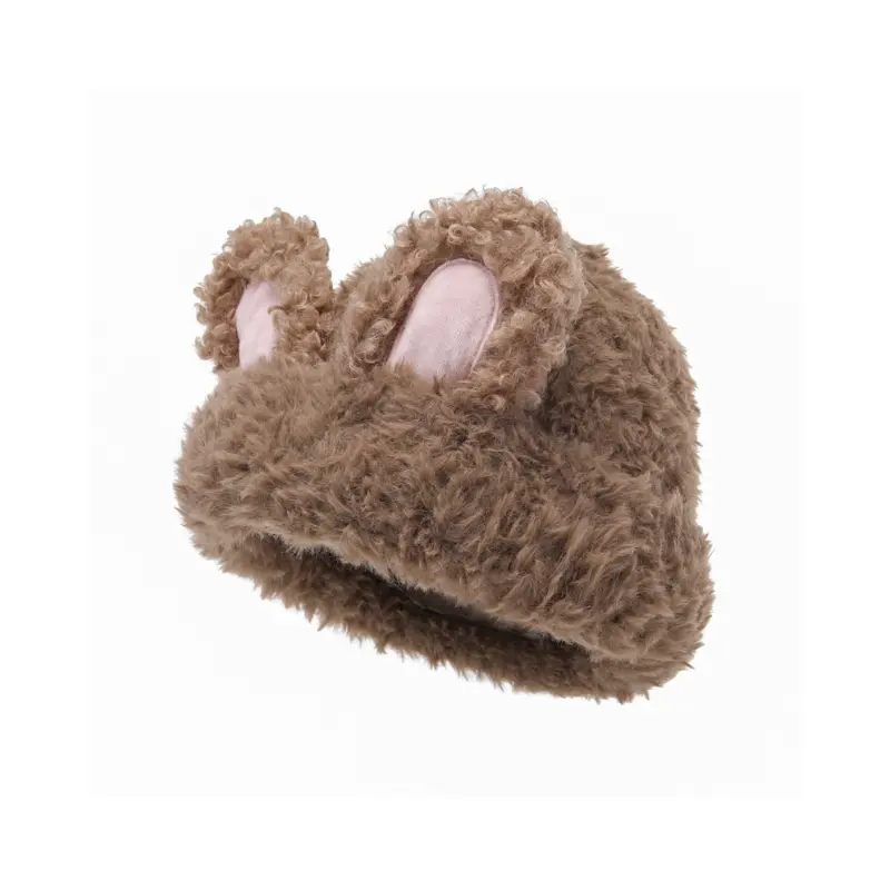 FREE RABBITⅡ Плюшевая женская шапка бини, Khaki
FREE RABBITⅡ Плюшевая женская шапка бини, Khaki