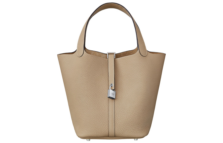 Пикотин Лок Кожаная Корзина Сумка, Ведерко, Женская Сумка Тренч Грей HERMES
Пикотин Лок Кожаная Корзина Сумка, Ведерко, Женская Сумка Тренч Грей HERMES