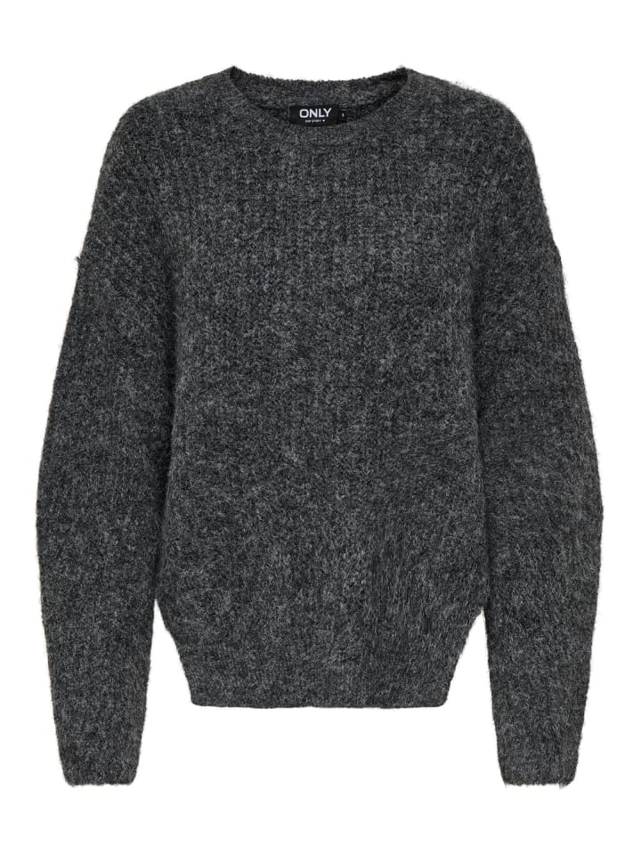 Темно-серый меланжевый вязаный свитер ONLY
Темно-серый меланжевый вязаный свитер ONLY