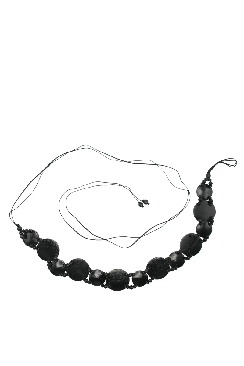 COLLEZIONE ALESSANDRO Поясной ремень "Кокос", деревянный ремень для завязывания, черный
COLLEZIONE ALESSANDRO Поясной ремень "Кокос", деревянный ремень для завязывания, черный