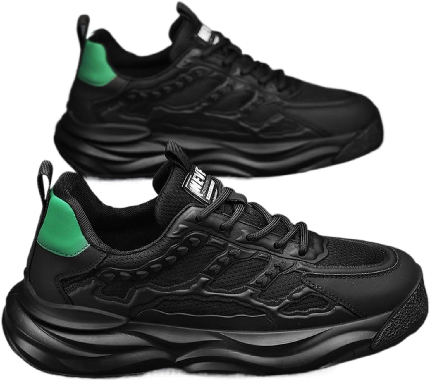 Мужские кроссовки с толстой подошвой, платформа, повседневные, дышащая сетка, шнуровка, для ходьбы, черные с контрастным дизайном Azttoztto
Мужские кроссовки с толстой подошвой, платформа, повседневные, дышащая сетка, шнуровка, для ходьбы, черные с контрастным дизайном Azttoztto