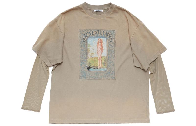 Футболка с рукавом дроп-шилдер женская грязь Acne Studios
Футболка с рукавом дроп-шилдер женская грязь Acne Studios