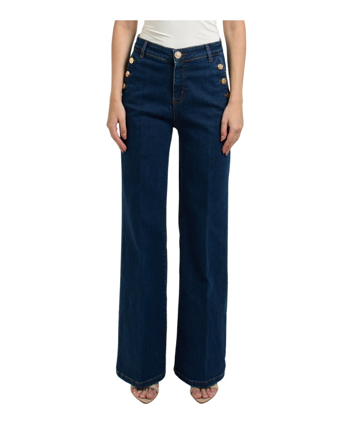 Синие расклешенные джинсы для женщин Fracomina, синий
Синие расклешенные джинсы для женщин Fracomina, синий