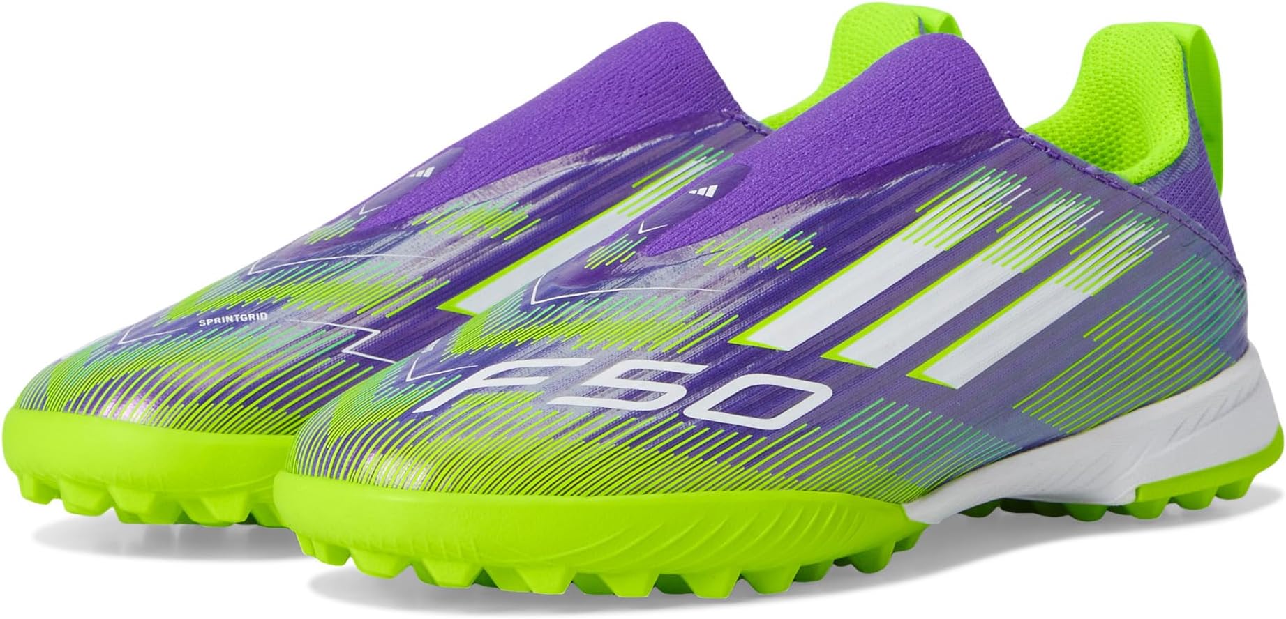Кроссовки Adidas Kids F50 League Laceless Turf Cleats, Purple Rush/White/Lucid Lemon
Кроссовки Adidas Kids F50 League Laceless Turf Cleats, Purple Rush/White/Lucid Lemon
