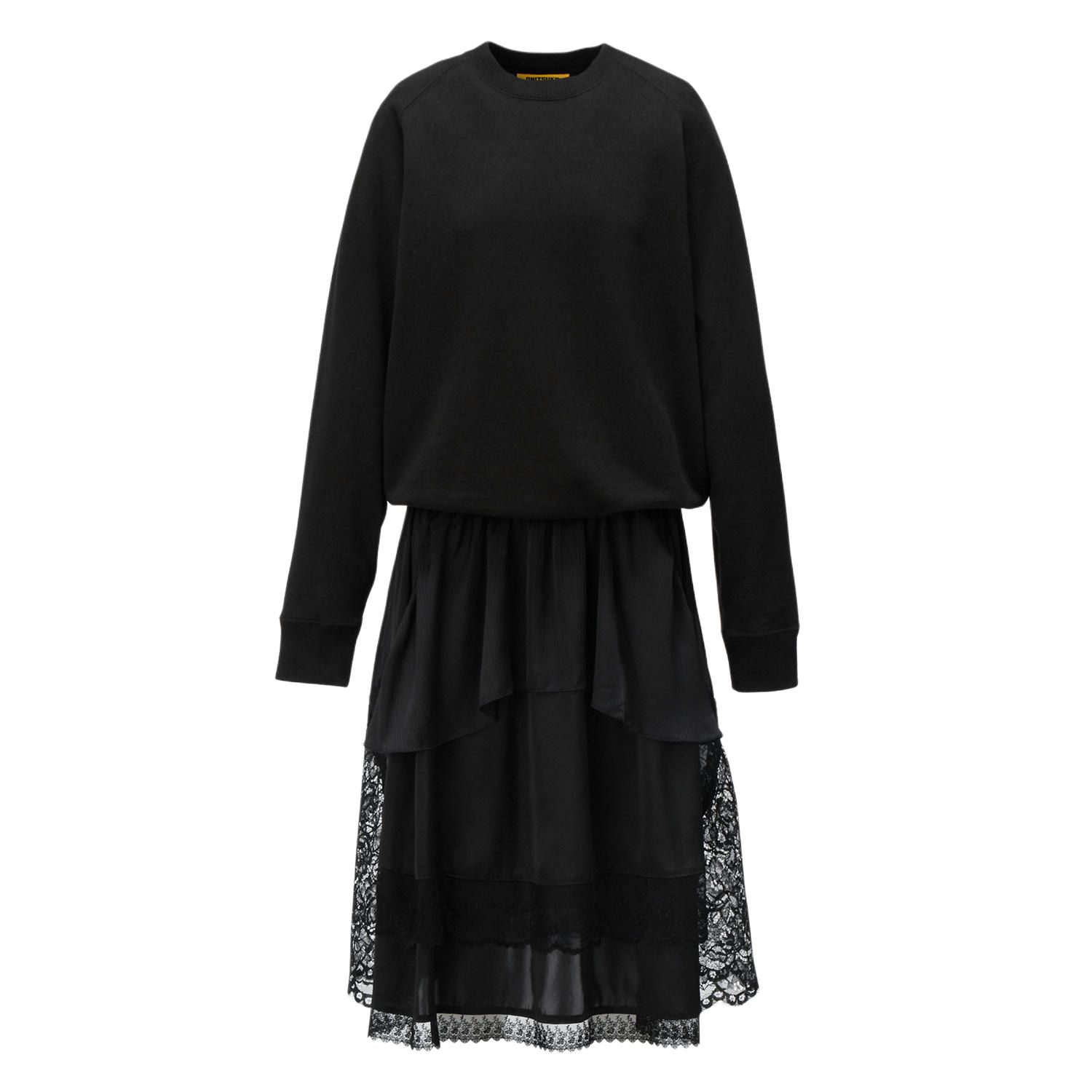 Onitsuka Tiger Женское черное платье с длинными рукавами SS25
Onitsuka Tiger Женское черное платье с длинными рукавами SS25