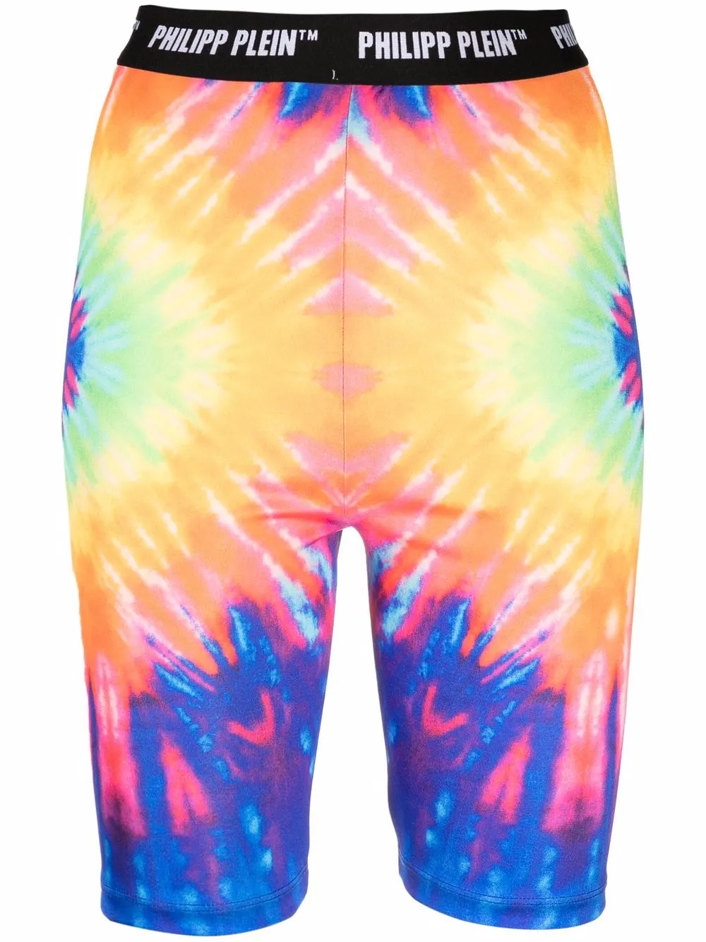 Облегающие шорты с принтом тай-дай Philipp Plein, синий 
Облегающие шорты с принтом тай-дай Philipp Plein, синий