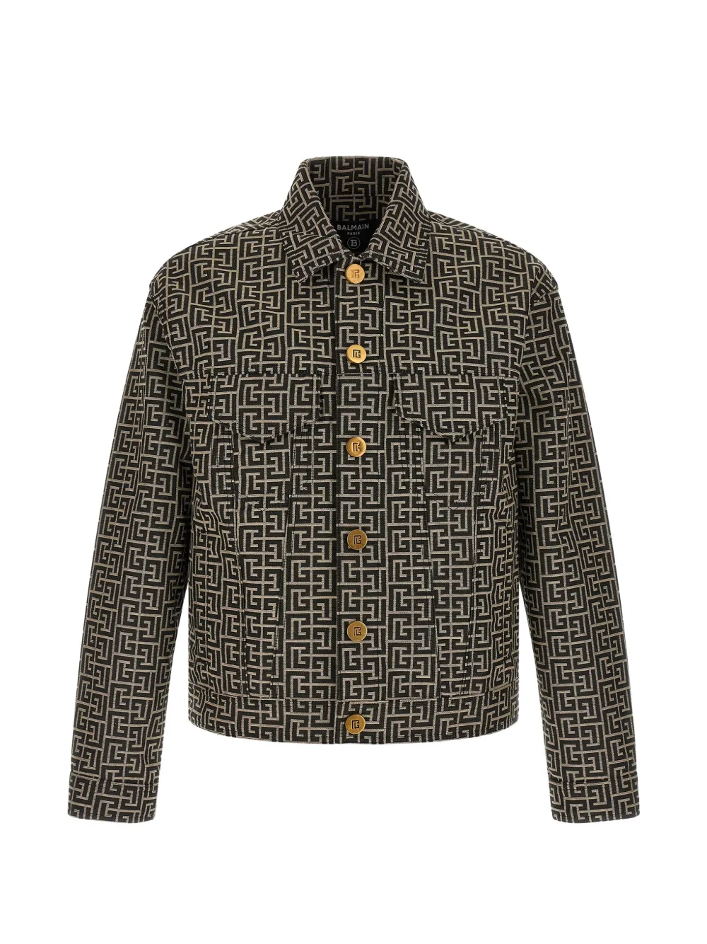Жаккардовый жакет с монограммой Balmain, черный
Жаккардовый жакет с монограммой Balmain, черный