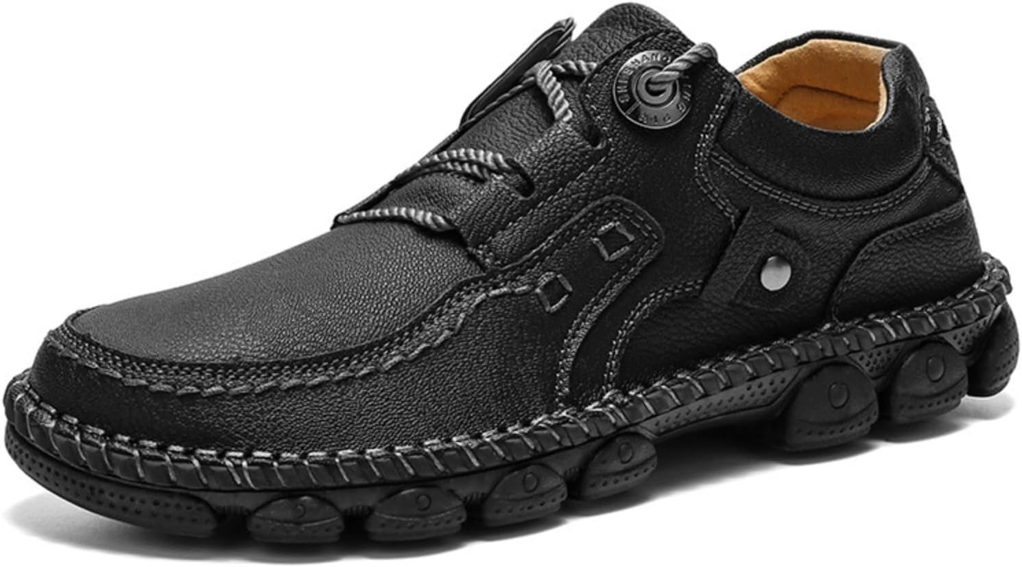 Мужские кожаные ретро ботинки ручной работы с мягкой подошвой, удобные для ходьбы, модные повседневные деловые ботинки Чакка в западном стиле Lefu Myallfeet, черный
Мужские кожаные ретро ботинки ручной работы с мягкой подошвой, удобные для ходьбы, модные повседневные деловые ботинки Чакка в западном стиле Lefu Myallfeet, черный