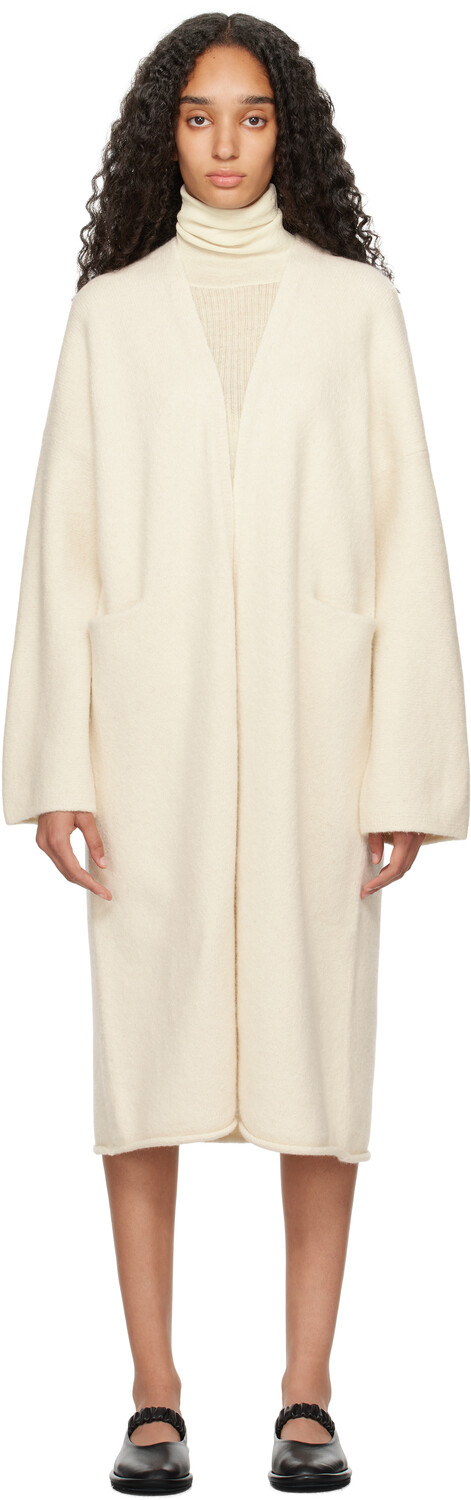 Длинный открытый кардиган цвета Off-White Lauren Manoogian 
Длинный открытый кардиган цвета Off-White Lauren Manoogian