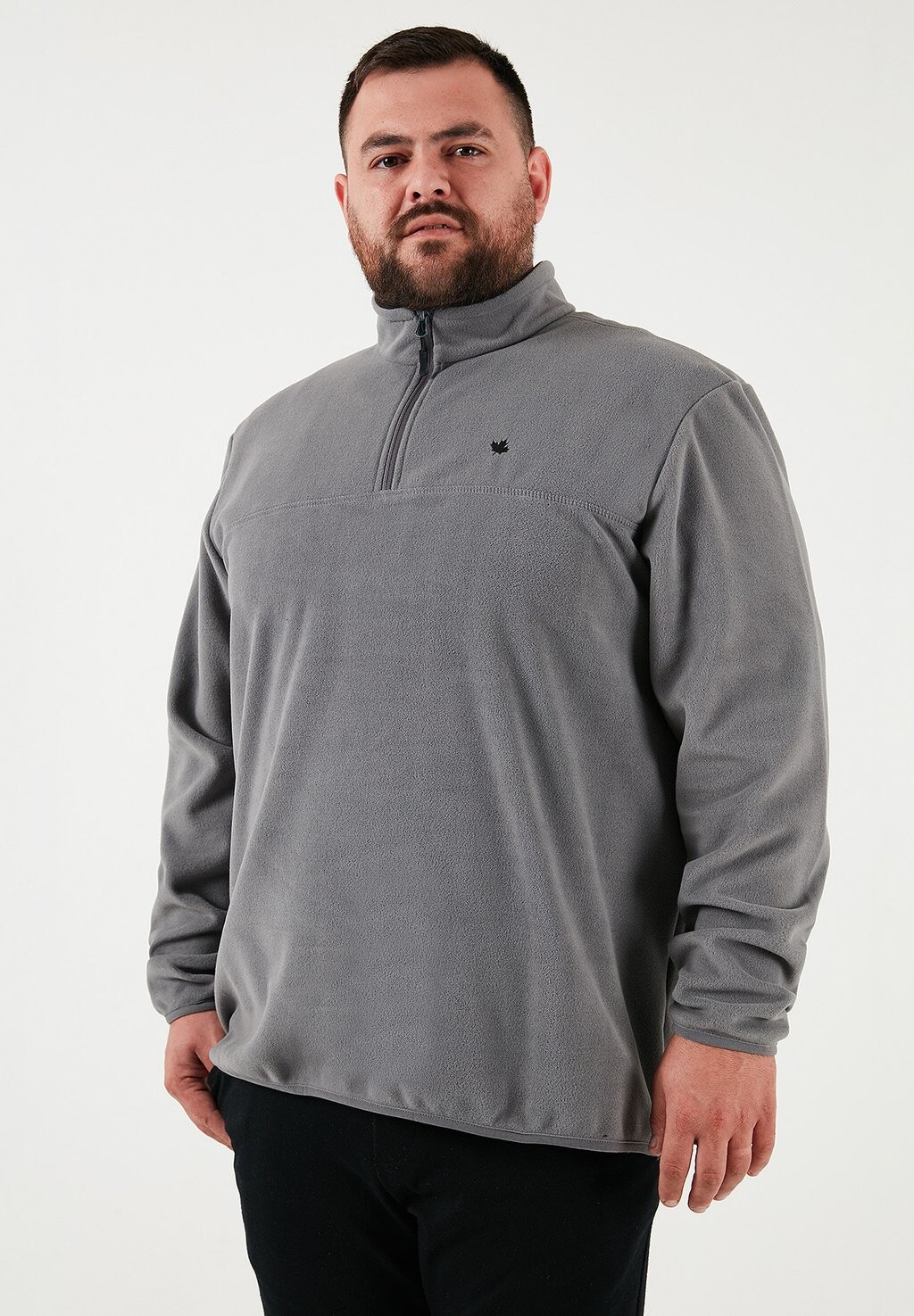 Флисовый джемпер PLUS SIZE Buratti, серый 
Флисовый джемпер PLUS SIZE Buratti, серый