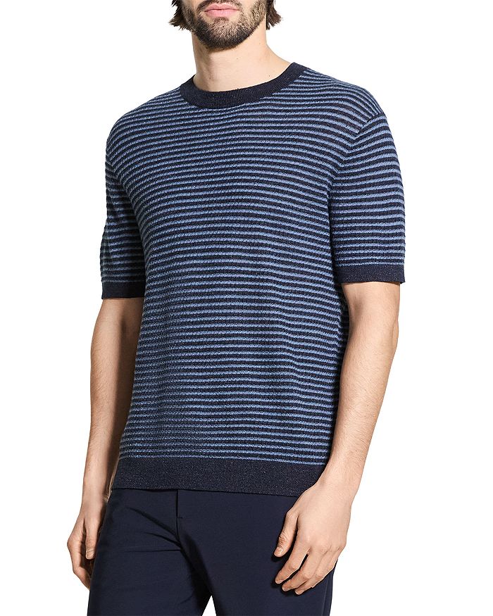 Полосатая льняная футболка Theory, синий
Полосатая льняная футболка Theory, синий